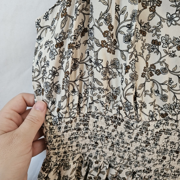 Old Navy Floral Maxi Dress Womens XL NWT Cottagecore Peasant Prairiecore Fall - Picture 7 of 11